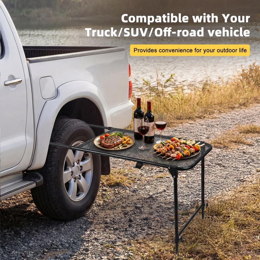 Camping Hiking Cooking - Tire Mount Camping Desk, Steel Folding