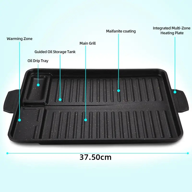 Portable Korean Style Grill Pl - Camping Hiking Cooking ulasan dan harga