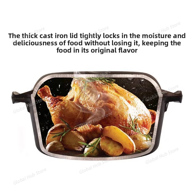 2 in 1 Cast Iron Dutch Oven wi - Camp Dutch Oven Cast ulasan dan harga