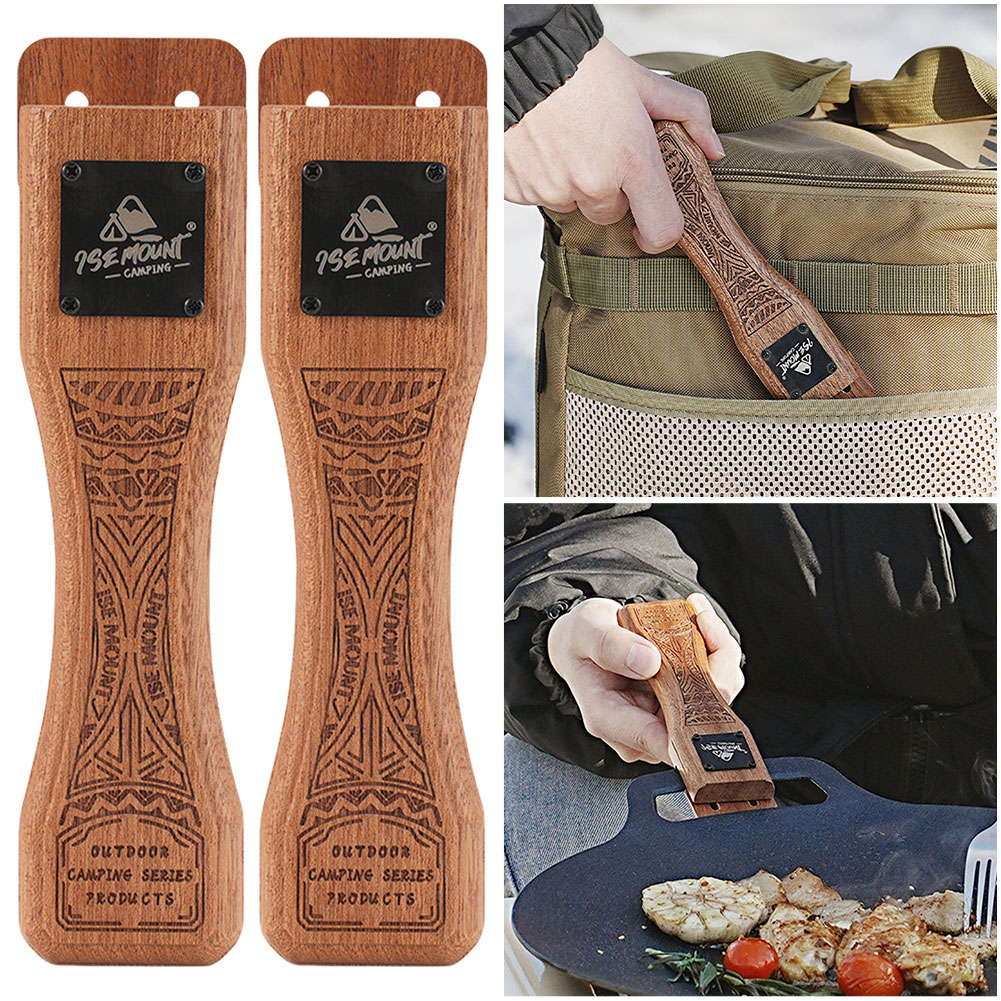Outdoor Natural Wood Grill Pan - Camping Hiking Cooking ulasan dan harga