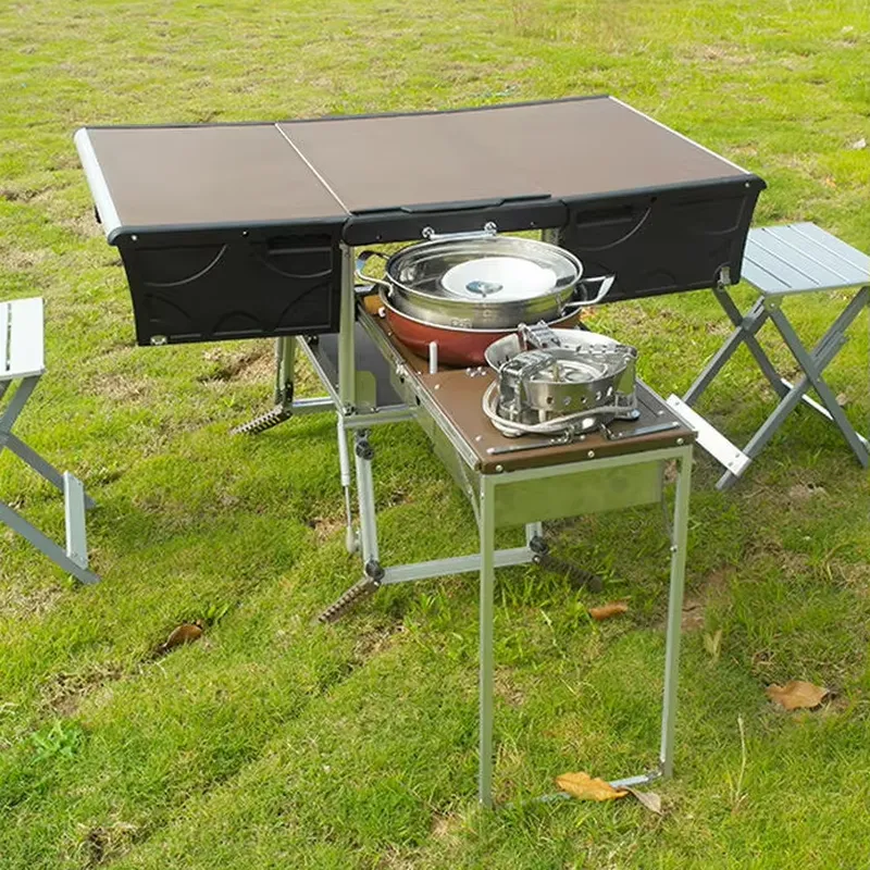 Portable Outdoor Folding Food  - Camping Cooking Dining Set ulasan dan harga
