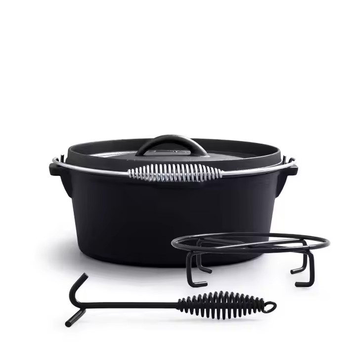 Cast Iron Dutch Pot Uncoated T - Camp Dutch Oven Cast ulasan dan harga