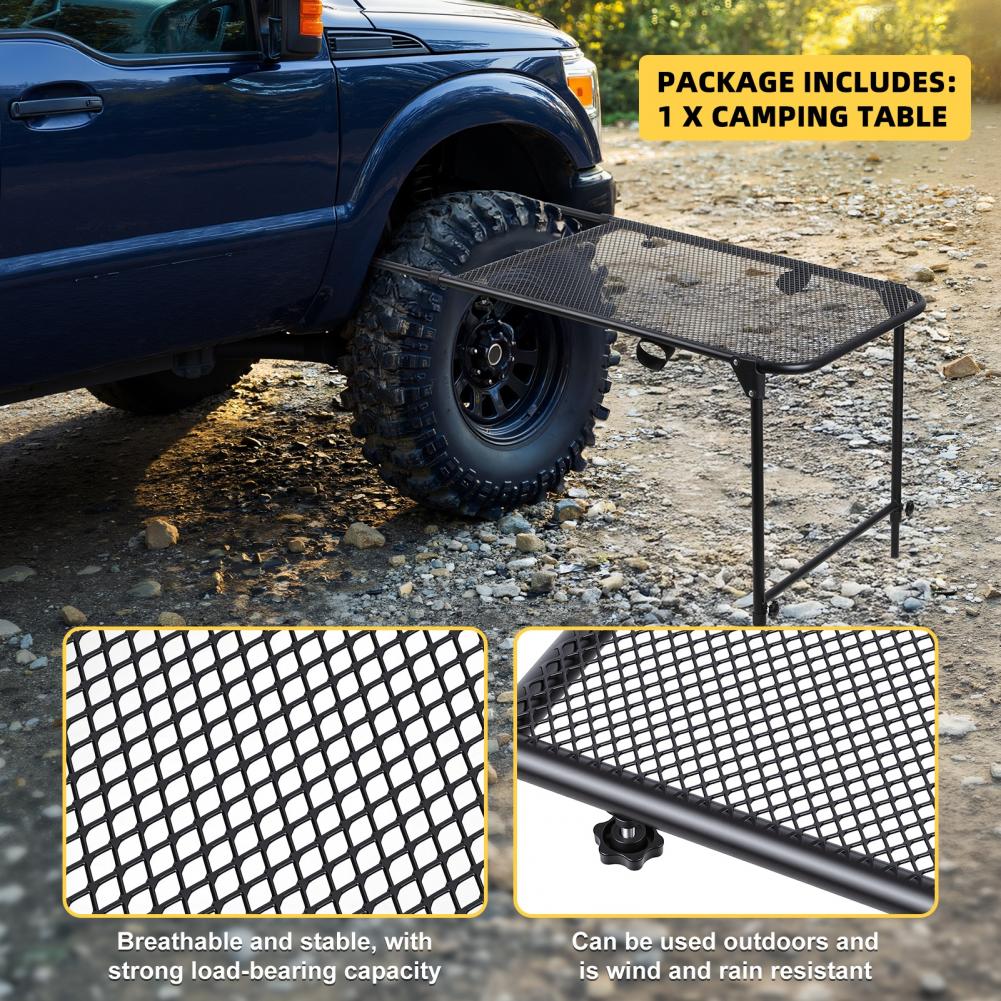 Tire Mount Camping Desk, Steel - Camping Hiking Cooking ulasan dan harga